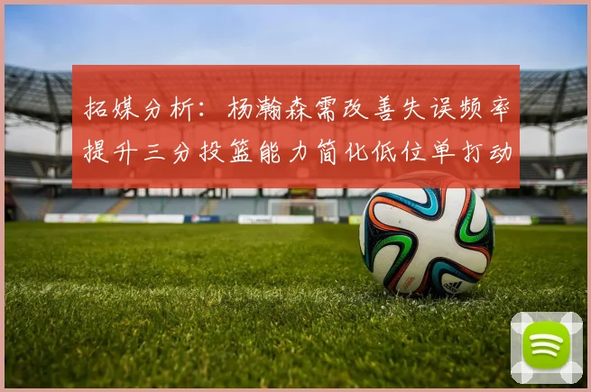 拓媒分析：杨瀚森需改善失误频率提升三分投篮能力简化低位单打动作